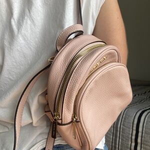 Rose Gold Michael Kors Mini Backpack in Great Like New Condition